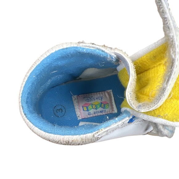 Vintage 80's/90's Disney Babies Mickey & Minnie Mouse High Top Sneakers - Picture 6 of 7